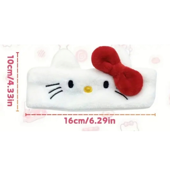 HELLO KITTY Limited Edition 5pc Vegan Makeup Brushes W/Hello Kitty Headband - Picture 4 of 9